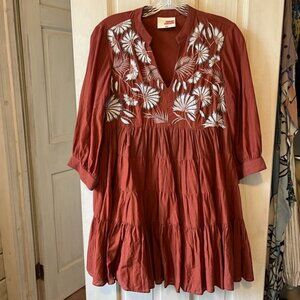 Anthropologie Samant Chauhan dress XS embroidered